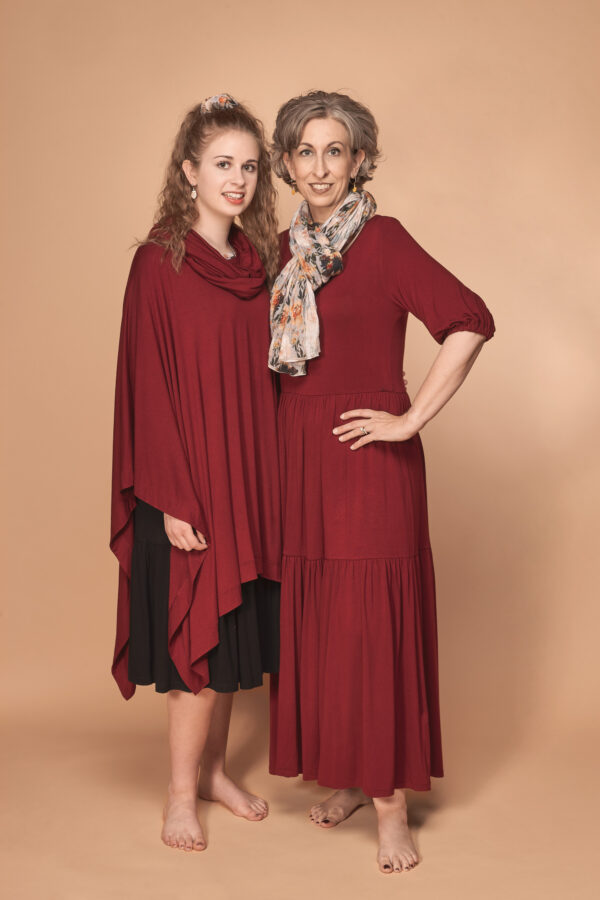 REFASHION - Liddy Poncho in Wild Coral - Image 2